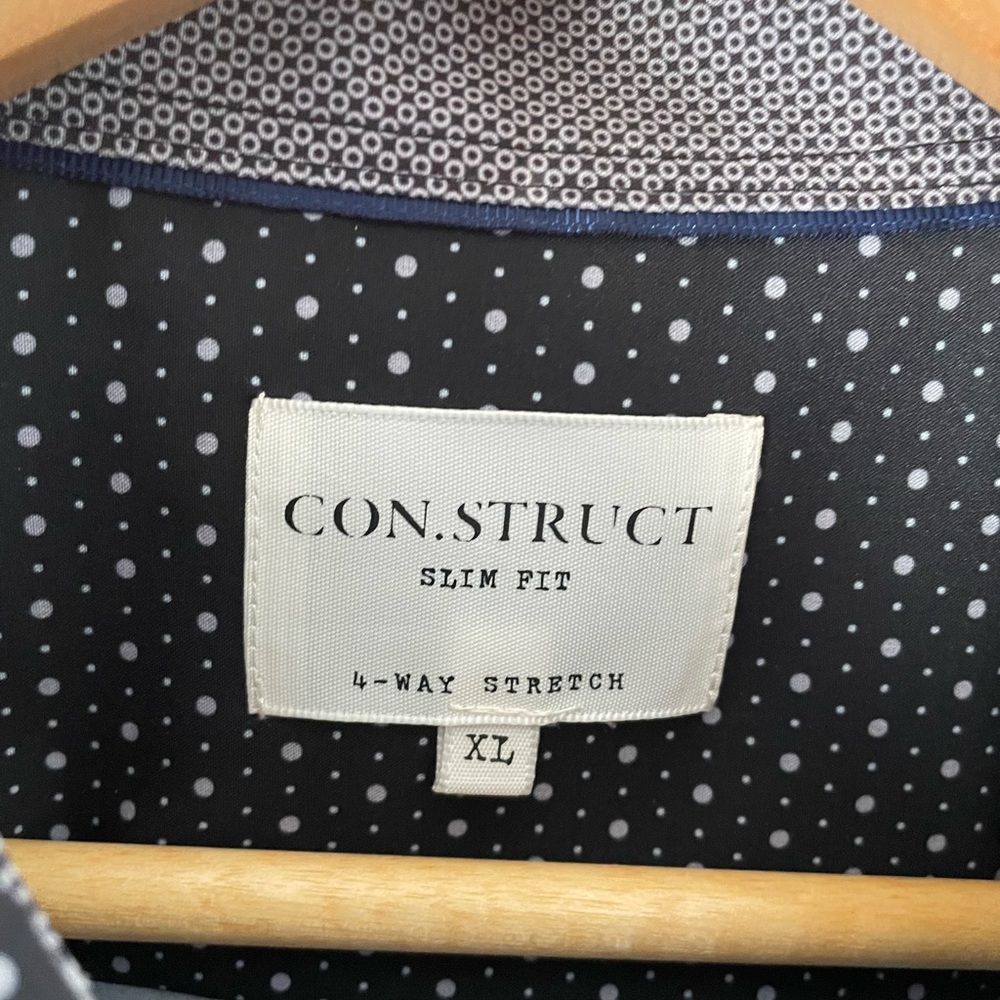 Men's Black Dot Short Sleeve Shirt - Picture 2 of 7